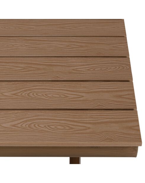 Table de jardin Vianney 4 personnes bois  - 140x79x76 cm