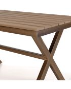 Table de jardin Vianney 4 personnes bois  - 140x79x76 cm