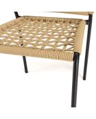 2 Chaises de jardin Vianney beiges - 46x61x77 cm