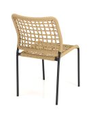 2 Chaises de jardin Vianney beiges - 46x61x77 cm