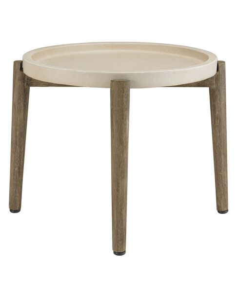 Table d'appoint Hector beige - 50x50x44 cm