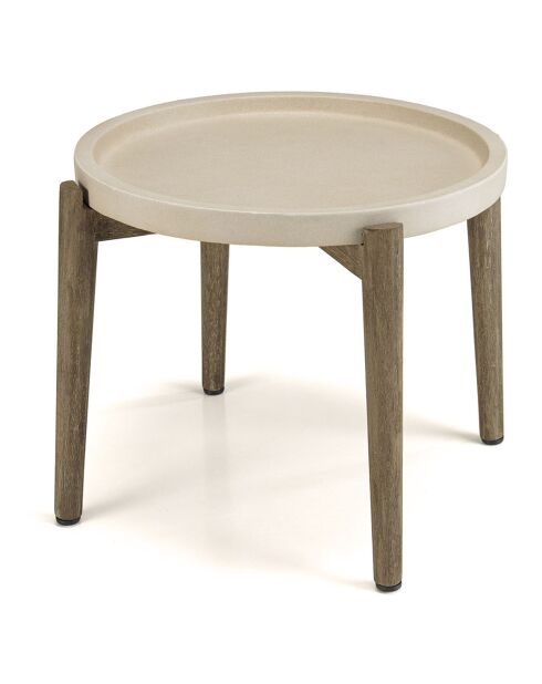Table d'appoint Hector beige - 50x50x44 cm