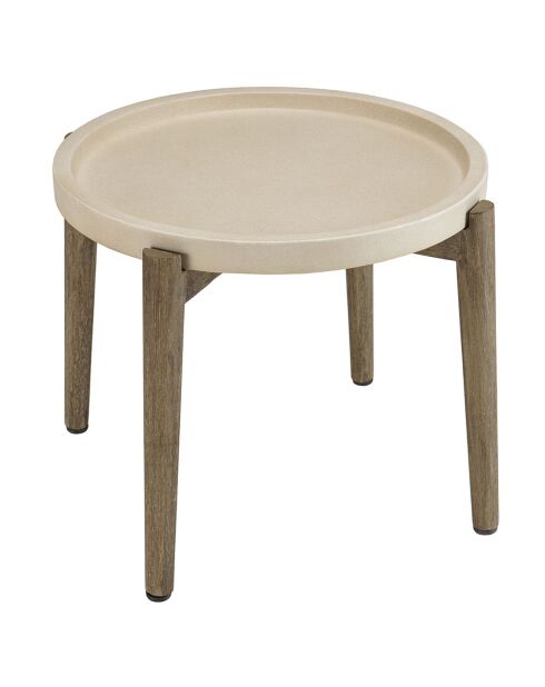 Mesa auxiliar Hector beige - 50x50x44 cm