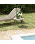 Table d'appoint Hector beige - 50x50x44 cm