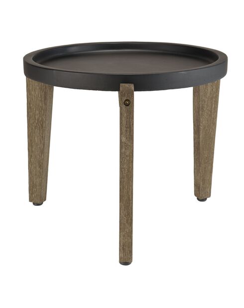 Table d'appoint Hector marron  - 55x52x44 cm