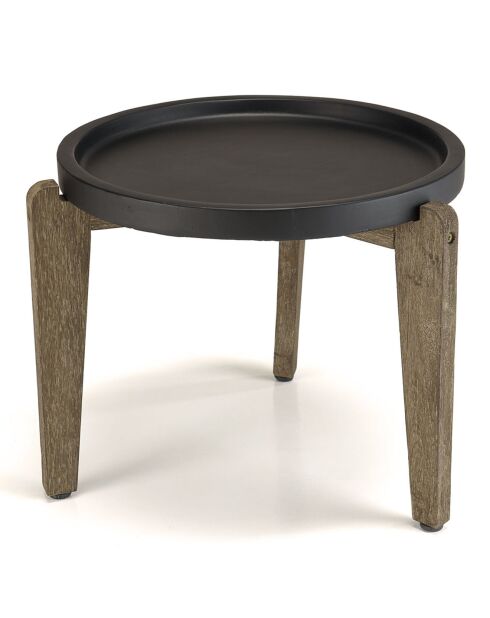 Table d'appoint Hector marron  - 55x52x44 cm