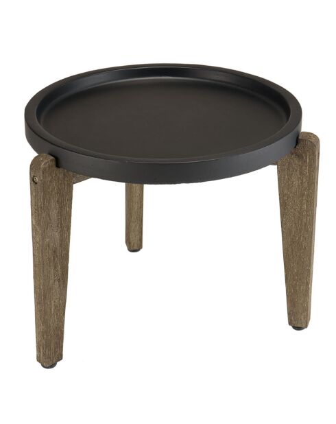 Table d'appoint Hector marron  - 55x52x44 cm