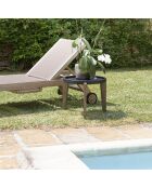 Table d'appoint Hector marron  - 55x52x44 cm