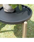 Table d'appoint Hector marron  - 55x52x44 cm