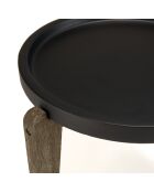 Table d'appoint Hector marron  - 55x52x44 cm