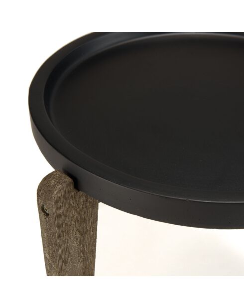 Table d'appoint Hector marron  - 55x52x44 cm