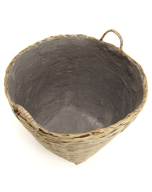 Pot de fleur Hector bambou  - 60x60x55 cm