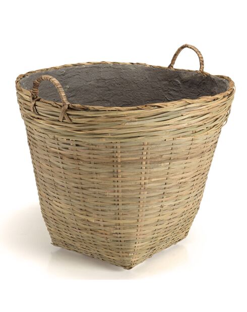 Pot de fleur Hector bambou  - 60x60x55 cm