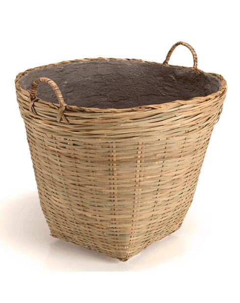 Pot de fleur Hector bambou  - 60x60x55 cm
