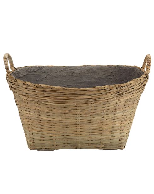 Pot de fleur Hector bambou  - 60x53x38 cm
