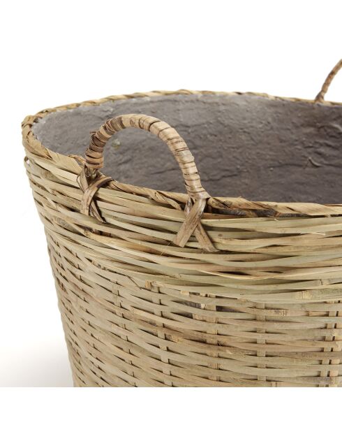 Pot de fleur Hector bambou  - 60x60x55 cm