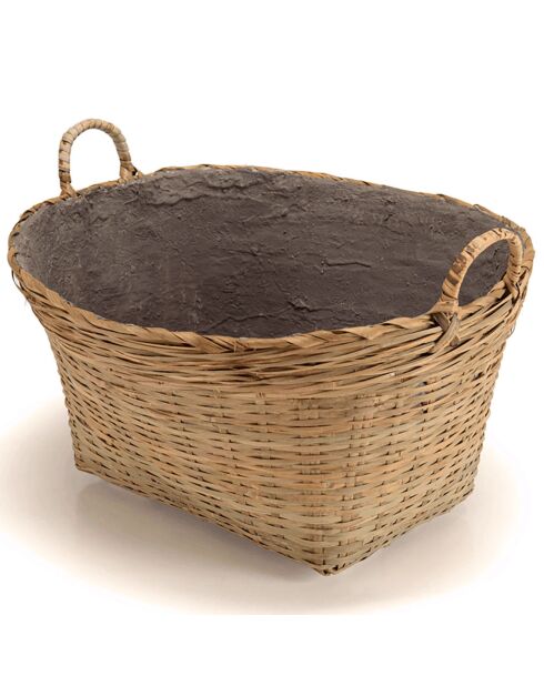 Pot de fleur Hector bambou  - 60x53x38 cm