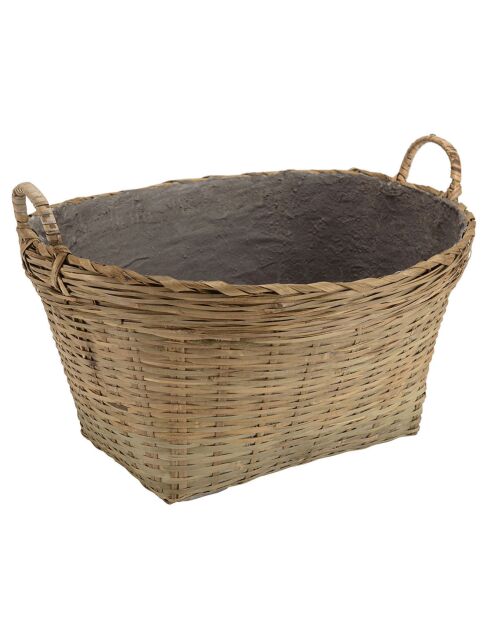 Pot de fleur Hector bambou  - 60x53x38 cm