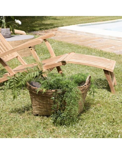 Pot de fleur Hector bambou  - 60x53x38 cm