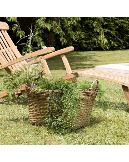 Pot de fleur Hector bambou  - 60x53x38 cm