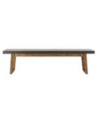 Ensemble Table + 2 bancs bois/béton
