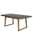 Ensemble Table + 2 bancs bois/béton