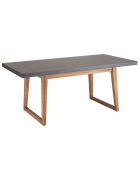 Ensemble Table + 2 bancs bois/béton