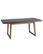 Ensemble Table + 2 bancs bois/béton
