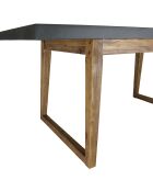 Ensemble Table + 2 bancs bois/béton