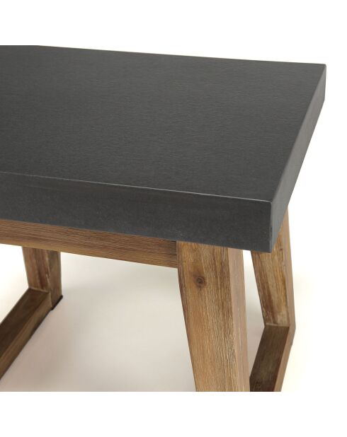 Table d'appoint Hector bois/béton - 50x40x45.5 cm