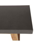 Ensemble Table + 2 bancs bois/béton