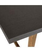 Ensemble Table + 2 bancs bois/béton