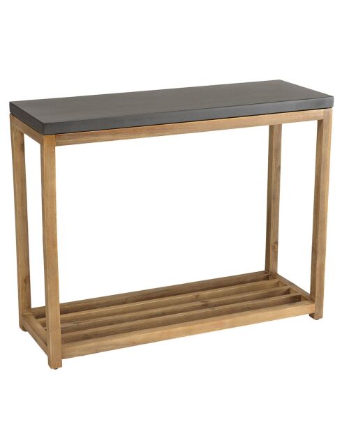 Console Hector bois/béton - 95.5x34.5x76 cm
