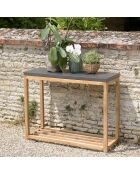 Console Hector bois/béton - 95.5x34.5x76 cm