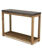 Console Hector bois/béton - 87x28x61 cm