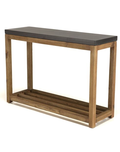 Hector console van hout/beton - 87x28x61 cm