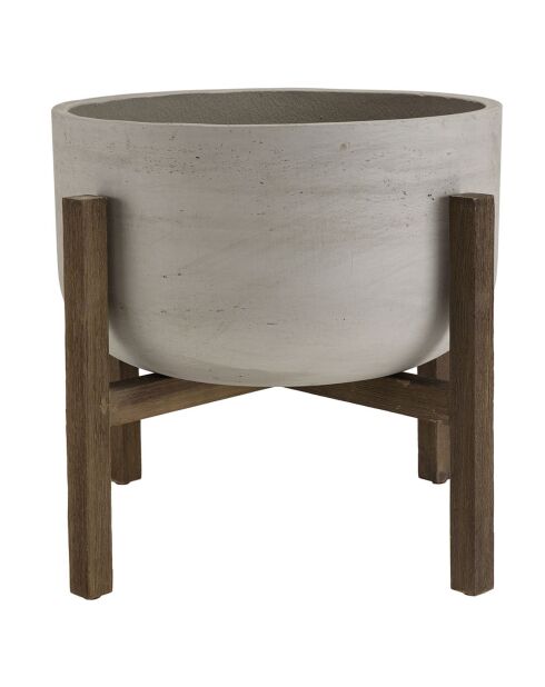 Bruine bloempot Hector - 53x53x53 cm