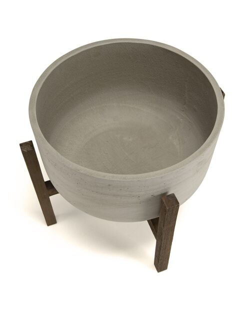 Bruine bloempot Hector - 53x53x53 cm