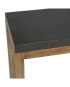 Console Hector bois/béton - 87x28x61 cm