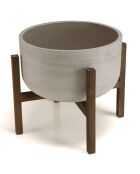 Pot de fleur Hector marron  - 53x53x53 cm