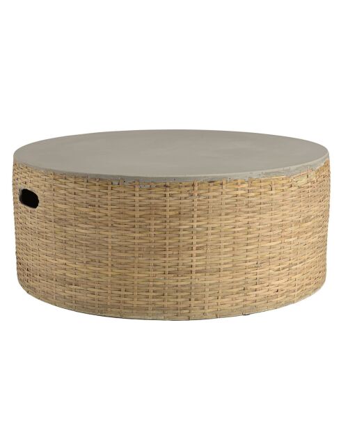 Table basse Hector bambou  - 80x80x33 cm