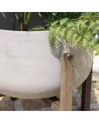 Pot de fleur Hector marron  - 53x53x53 cm