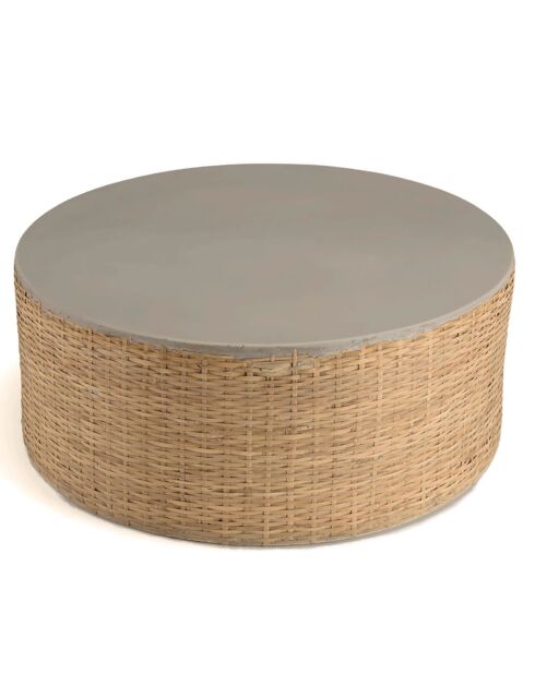 Table basse Hector bambou  - 80x80x33 cm