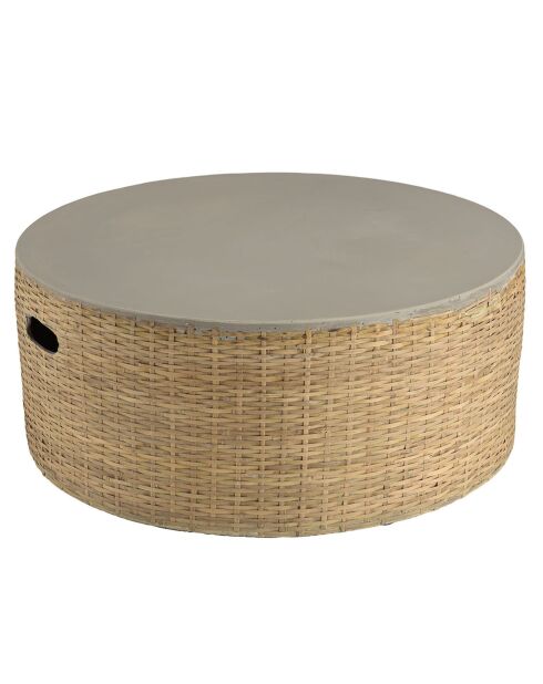 Table basse Hector bambou  - 80x80x33 cm