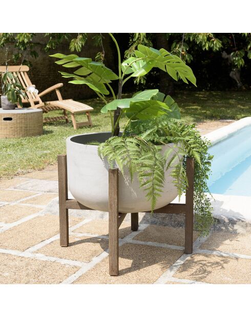 Bruine bloempot Hector - 53x53x53 cm