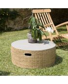 Table basse Hector bambou  - 80x80x33 cm
