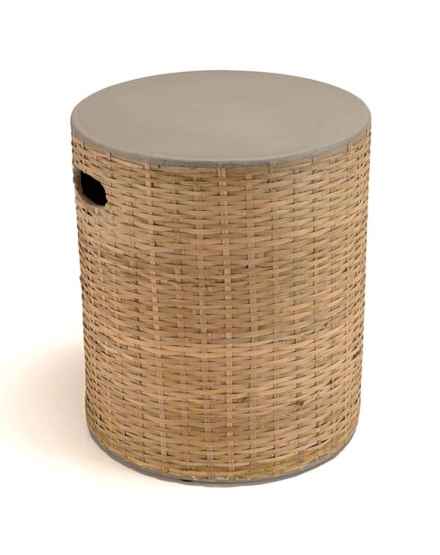 Hector bijzettafel van bamboe - 40x40x46 cm