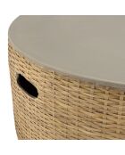 Table basse Hector bambou  - 80x80x33 cm