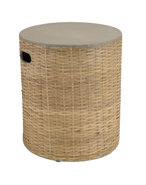 Hector bijzettafel van bamboe - 40x40x46 cm