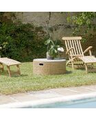 Table basse Hector bambou  - 80x80x33 cm